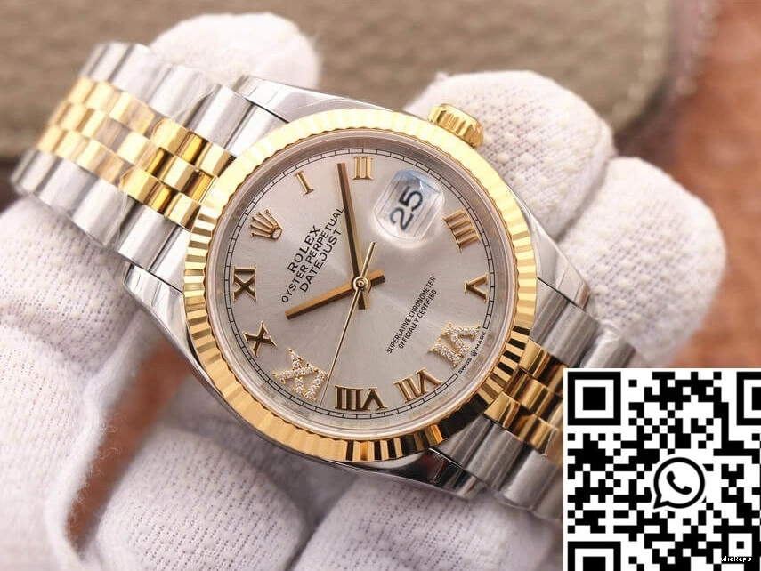 Datejust Dial Yellow EW Gold Factory Rolex M126233-0031 Diamond 0126